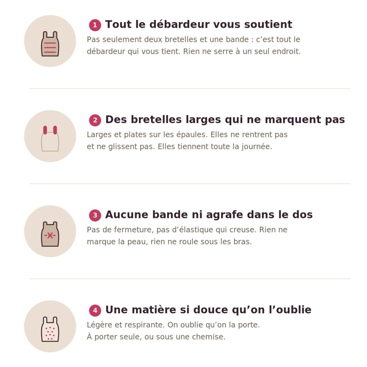 Brassière intégrée